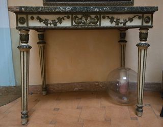 Consolle Luigi XIV Beige e Oro