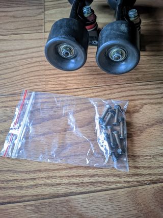 Ejes skate TKP 160 mm y ruedas 58 mm