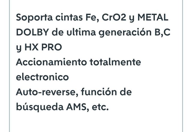 Platine Sony TC-WR610 COMPLETAMENTE RIVISTE