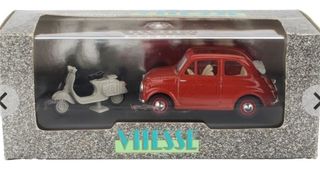 Vitesse 1/43 Fiat 500 Aperta + Piaggio Vespa