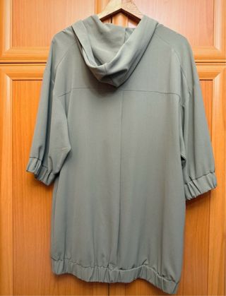 Vestido Sudadera Zara Verde Oliva
