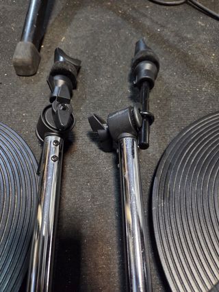 2 Platos Batería Electrónica con Soportes
