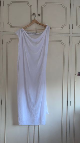 Túnica Griega Disfraz Blanco Talla Única