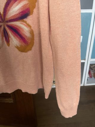 Jersey Twinset mariposa rosa