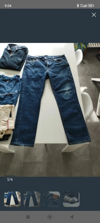 2 pantalónes Armani Jeans Negro y Levis