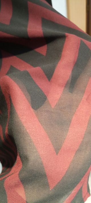 Blusa gasa con estampado geométrico T: XL