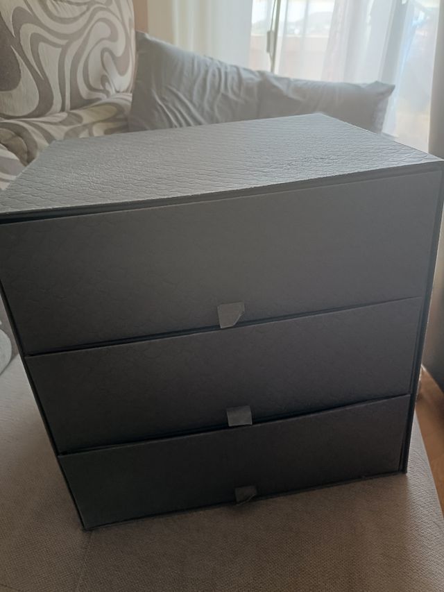 Caja organizadora 3 cajones gris