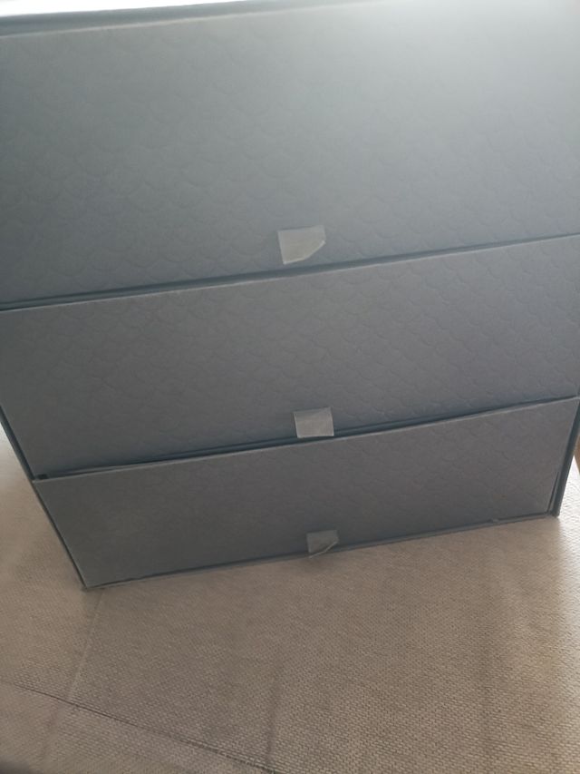 Caja organizadora 3 cajones gris