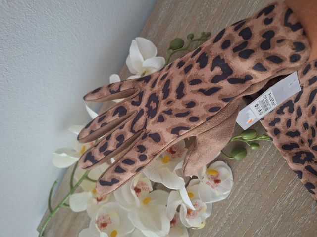 Guantes Leopardo Marrón