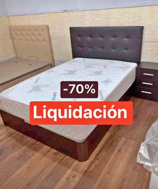 Canapé y colchón -70% Liquidación
