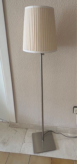 Lámpara de pie Ikea Beige/Plata