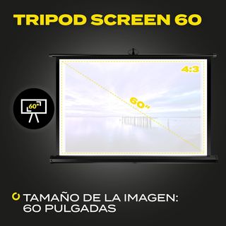 Pantalla Proyección OVERMAX Trípode 60”