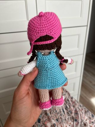 Muñeca Amigurumi Crochet Hecha a Mano