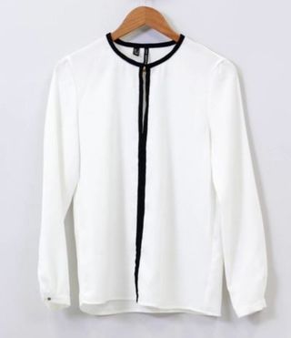 Blusa Mango bicolor