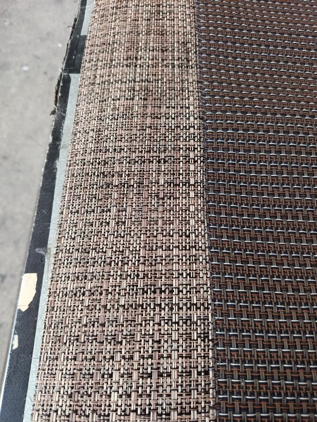 Alfombra vinilo moderna marrón y beige