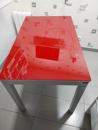 Mesa de cocina Si-CO cristal extensible
