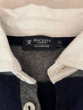 Jersey Hackett lana rayas azul/gris Talla S