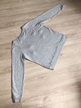 Sudadera Gris Mon Chéri con Pedrería