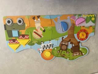 Lote 2 Puzzles Goula Madera Educativos