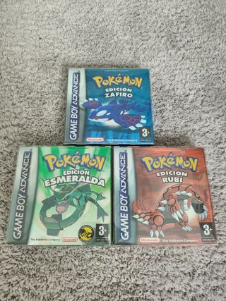 Lote 3 Juegos Pokémon Game Boy Advance