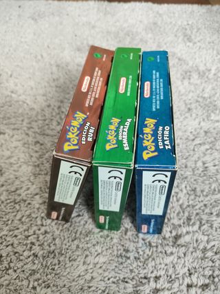 Lote 3 Juegos Pokémon Game Boy Advance