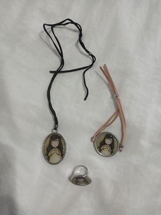 Conjunto collar, pulsera y sortija