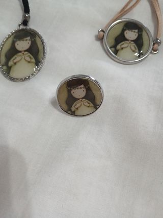 Conjunto collar, pulsera y sortija