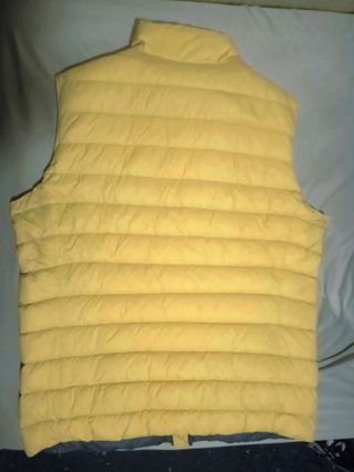 Chaleco Geox Amarillo Plumas