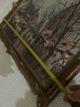 Pintura La Rambla de les Flors Josep Amat.