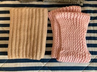 Lote 3 bufandas loop + gorro lana