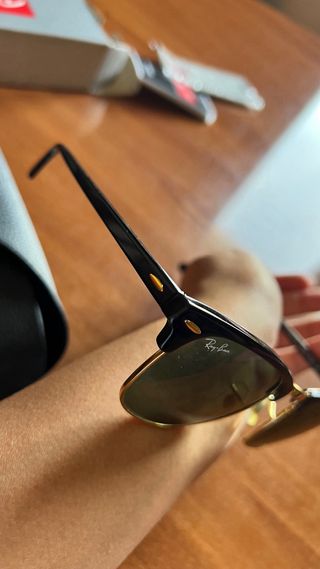 Gafas de sol Ray-Ban Clubmaster Negro/Dorado
