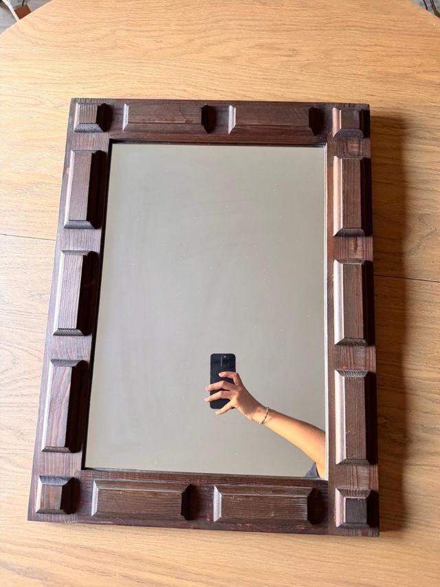 Espejo Castellano Madera, 49 x 74 cm