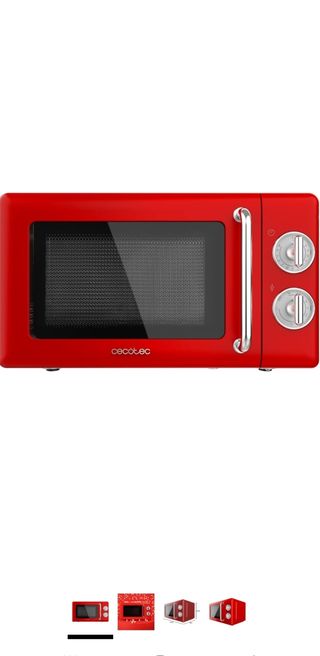 Microondas grill Cecotec Proclean 3110 Retro Rojo.