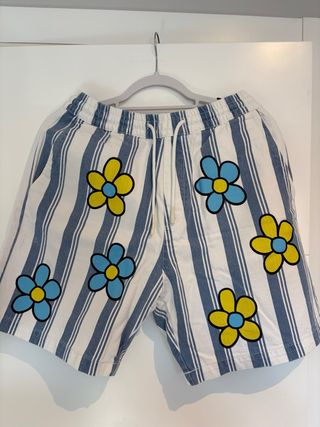 Bershka Pantalones Cortos Rayas Flores
