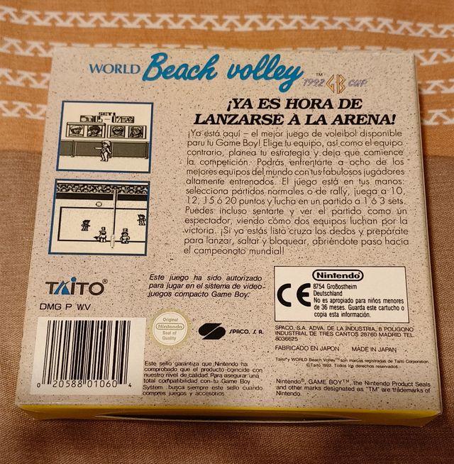 World Beach Volley Game Boy