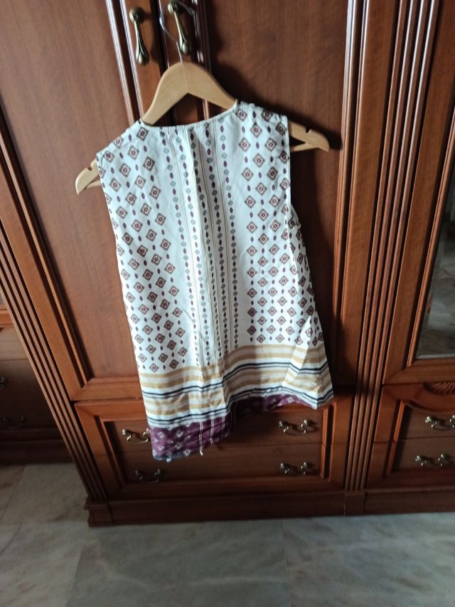 Blusa Massimo Dutti estampado geométrico