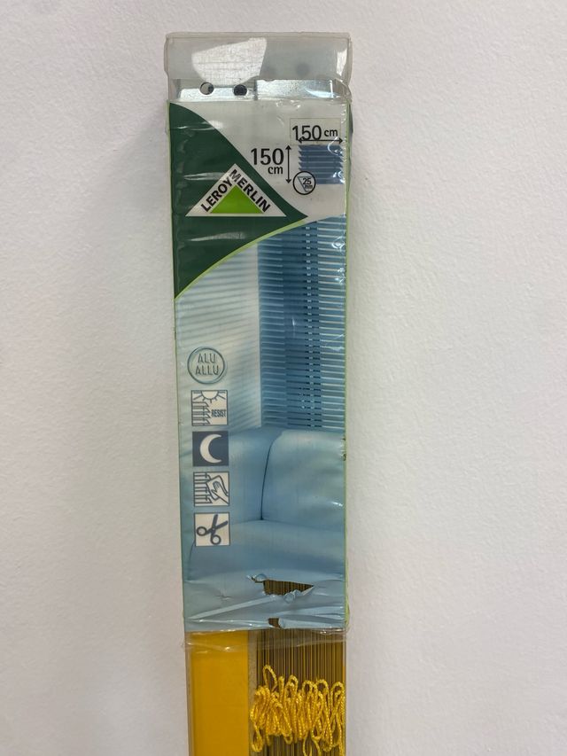 Estor veneciano aluminio amarillo