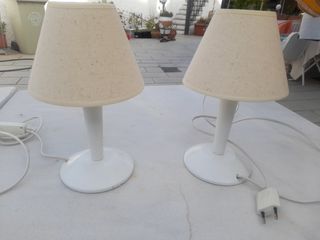 Juego de 2 lámparas de mesa beige