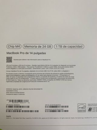 MacBook Pro M4 Apple 14”