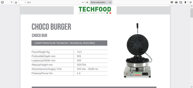 Máquina para 3 cialde - Antiaderente