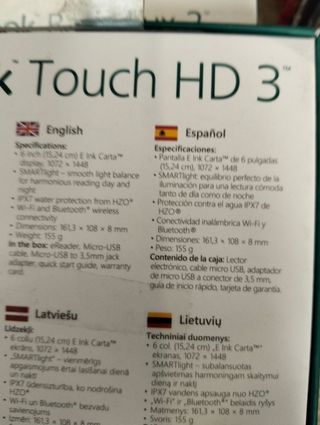 Libro electronico POCKETBOOK Touch HD3 6'' 16 GB 