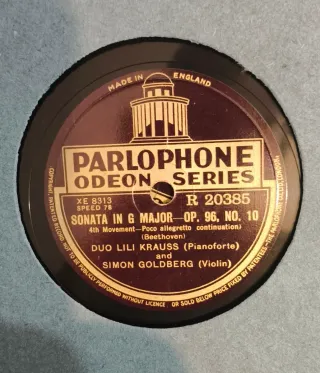 3 Discos Pizarra Parlophone Odeon R 20383/84/85