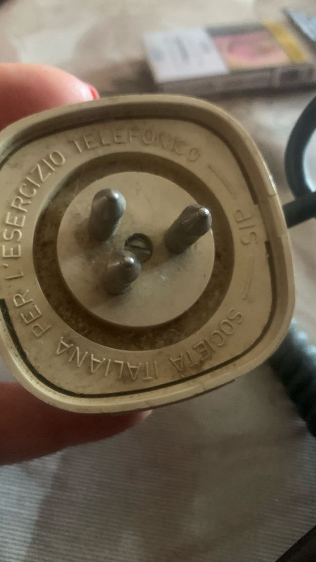 Telefono a disco anni 60/70 nero