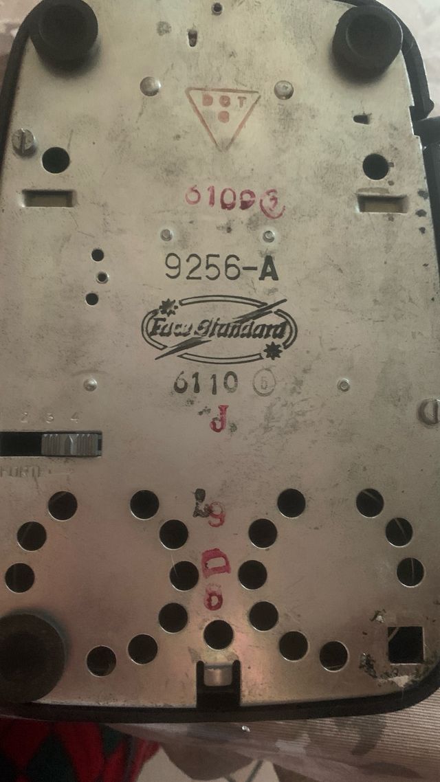 Telefono a disco anni 60/70 nero