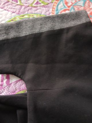 Vestido de invierno negro y gris