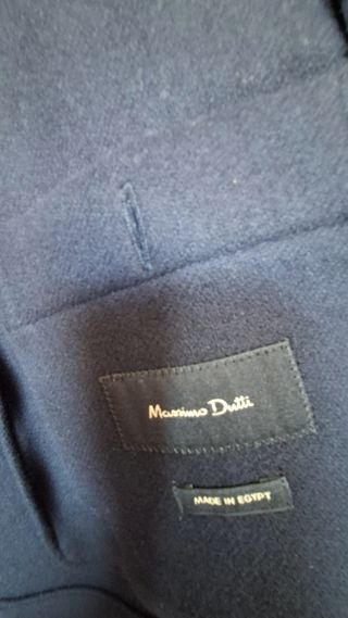 Abrigo Massimo Dutti Negro Mujer