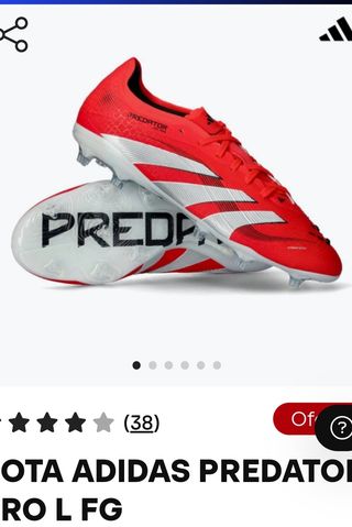 Botas Fútbol Adidas Predator Pro Talla 41 1/3