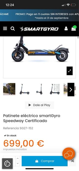 Patinete Eléctrico SmartGyro Speedway