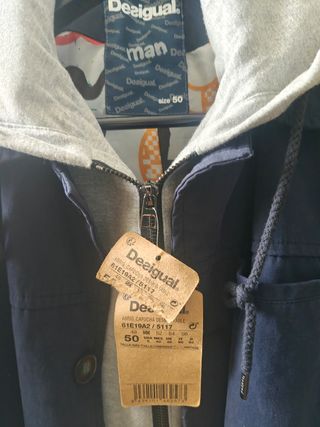Parka Desigual entretiempo nuevo con etiqueta