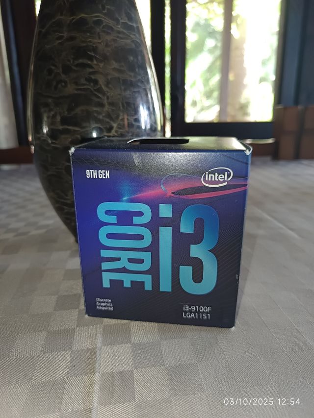 Procesador Intel Core i3-9100F 4,2GHZ CPU + box